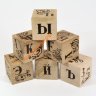Кубики деревянные "Азбука" 12 шт (выжженные буквы) 02711